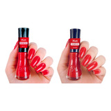 2 Esmalte Nati Sensual Em Tom Vermelho Brilhante 8ml