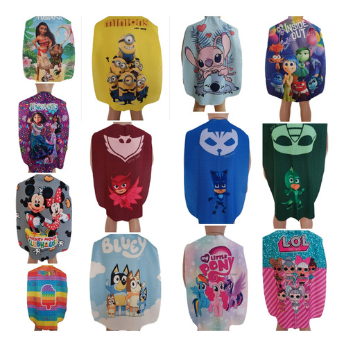 10 Capas Pack Souvenir Superheroes Princesas