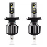 Kit 2 Faro De Coche Led Foco Lupa H4 120w 6500k 12000lm