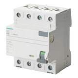 Interruptor Diferencial 4p 25a 30ma Tipo A Siemens 5sv3342-6