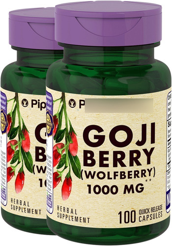 Bayas De Goji 1000 Mg 100 Cápsulas De Liberación Rápida