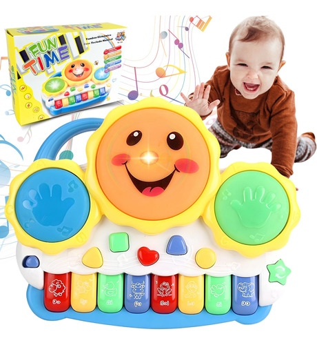 Teclado Piano Musical Som Animais Bebê Brinquedo Infantil