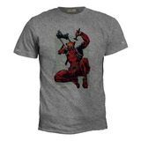 Camiseta Estampada 2xl - 3xl Deadpool Brincando Hombre Zxb