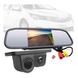 Kit Estacionamento Sensor Camera Retrovisor Lcd Corolla