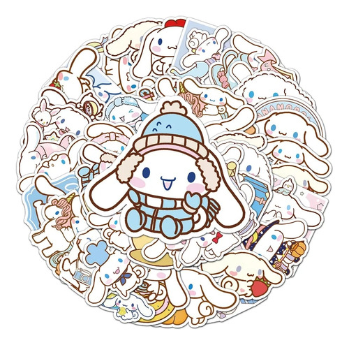 Stickers Autoadhesivo Kuromi Cinnamoroll My Melody X50