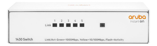 Switch Hp Aruba Instant On 1430 R8r44a 5 Puertos Gigabit