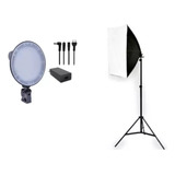 Softbox Led 100w Com Tripé 70x50cm Para Estúdio Profissional