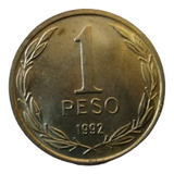 Moneda Chile 1 Peso  Bronce 1992 (x403-x421-x991