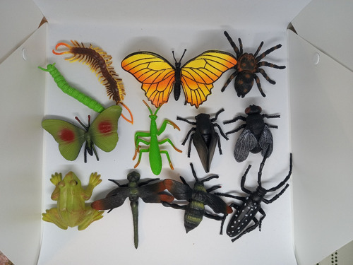 Lote Insectos Bichos 10a17cm 12 Modelos Juguete Figura A