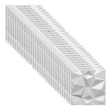 Paneles Decorativos 3d Para Pared Pack De 30, 30x30 Cm, Blan