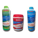 Alguicida 1l + Clarificador 1l + Cloro Shock Rapido Clorotec