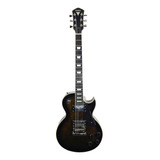 Guitarra Elétrica Phx Eclipse Lp-5 De  Tília Trans Black Brilhante Com Diapasão De Pau-rosa