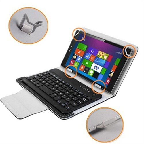 Funda De Tablet Con Teclado Bluetooth Para Tabletas 7-8 PuLG