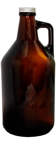 Botella De Vidrio Growler De Cerveza 1,9 Litros Con Tapa