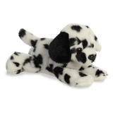 Peluche Aurora Perro Dalmata Mini Flopsie Color Blanco