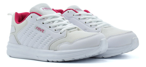 Zapatilla Deportiva Blanca Y Rosa Cajal Mujer Rave