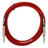 Dimarzio Ep1710 Red Cable Guitarra Instrumento Textil 3 Mts