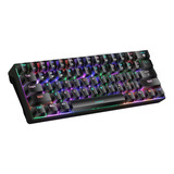 Teclado Mecánico 60 , Con Retroiluminación Rgb Rainbo...