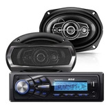 Combo Audio Auto B52 Estereo Bt Usb + 2 Parlantes 6.9  400 W