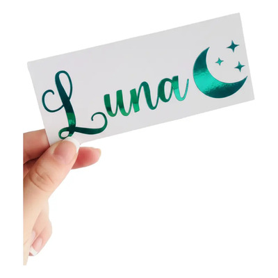 40 Sticker, Vinil Metálico, Personalizado Nombres O Frases | Meses sin interés