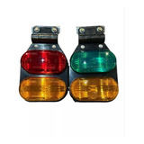 Faros Baiml Flexible 1035 Dobles Rojo Verde Acoplado Trailer