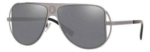 Versace Ve2212 1001/6g Aviator Plata Con Accesorios