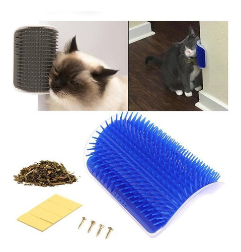Cepillo Rascador Masajeador Esquina Gato + Catnip + Regalo