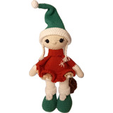 Elfo/a Navideña Tejida A Crochet