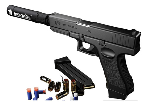 Nueva Pistola Juguete Glock 19 Realista Simuladora Ver Video
