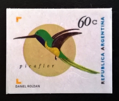 Argentina Aves, Sello Gj 2724a 60c Colibrí 1998 Mint L13910