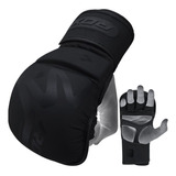 Guantes Mma Hibrido T15 Noir Rdx Sparring Entrenamiento Box 