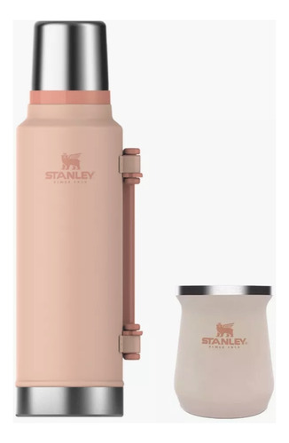 Termo Stanley Rosa 1,4 Lts Y Mate Stanley