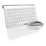 Kit Mini Teclado E Mouse Slim Wireless Usb 2.4ghz Escritorio