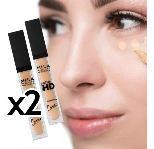 Corrector Hd Maquillaje Hidratante Siliconado Mila Marzi