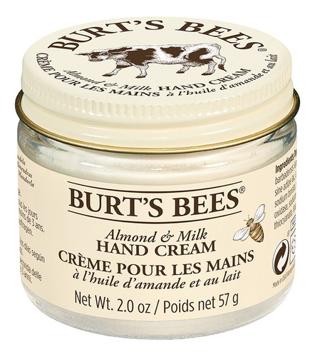 Crema Manos Burt's Bees Leche De Almendras 57 Gr Fragancia Cera De Abejas Y Leche De Almendras Tipo De Envase Frasco