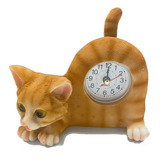Aie Gf65 - Reloj De Escritorio Para Gatos Con Cola Oscilante