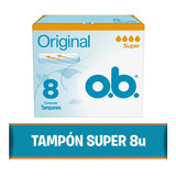 Tampón O.b. Originales Super 8 U