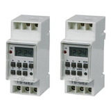 Timer Riel Din Digital Riego Piletas Pack  X2 Unid. Zurich