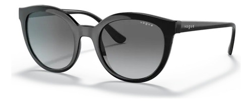 Gafas De Sol Vogue Vo5427s W44/11 50, Color De La Montura: Negro, Color Varilla, Color Negro De La Lente, Gris, Degradado, Diseño Ovalado