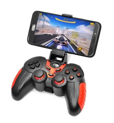 Joystick Bluetooth Celular Pc Android Windows Con Soporte