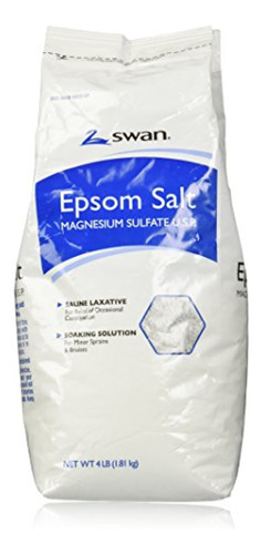 Sal De Baño Sal De Cisne De Epsom, 4lb Sal De Cisne De Epsom