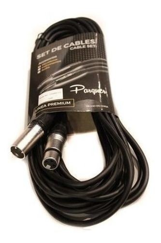 Cable Microfono Canon / Xlr Parquer 10 Metros Metal Cuota
