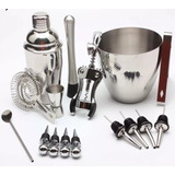 Kit Bar Coqueteleira Profissional Aço Inox 750ml Caipirinhas