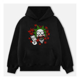 Buzo Canguro Algodón Hoodie Rick & Morty Rick Joker Guason 