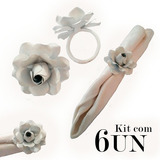 Porta Guardanapo Rustico Artesanal Para Casamento Kit Com 6