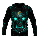 Ss Sudadera Unisex Calavera Mexicana Sudadera Calavera Azul