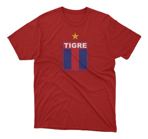 Remera Futbol Tigre Escudo En El Pecho Roja