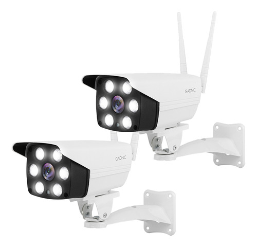 Cámara De Seguridad Inalámbrica Wifi X 2 Gadnic Hd 1080p