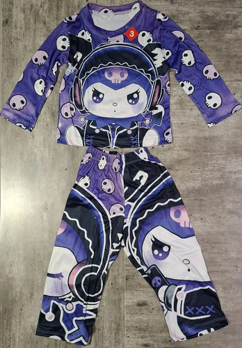 Pijama Infantil Niña De Personaje Kuromy Talla 3-12 Años