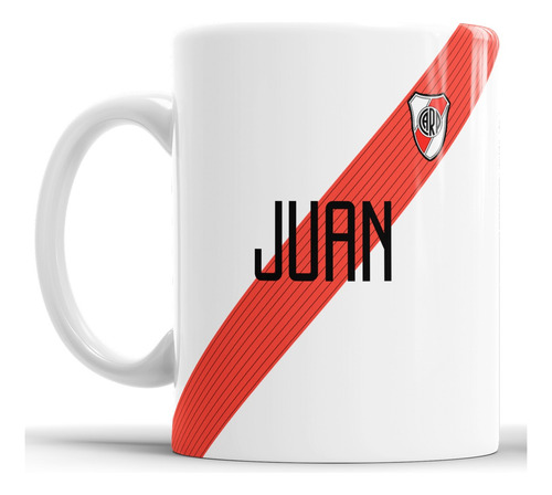 Taza De Ceramica River Plate Personalizada Con Nombre